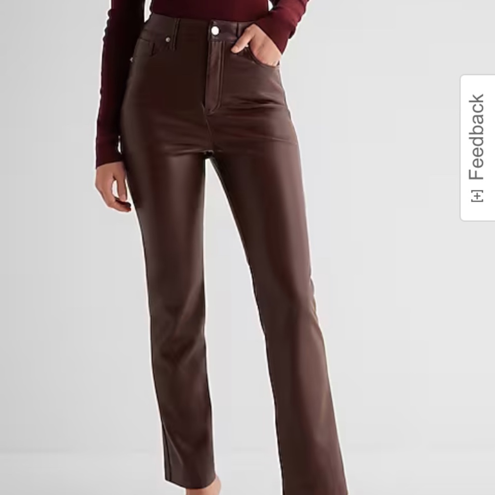 Express faux leather super high waisted pants